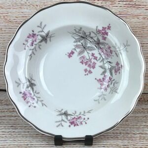 Favolina Karolina Jarolina Poland 3879 Soup Bowl Silver Scalloped Floral‎ 5